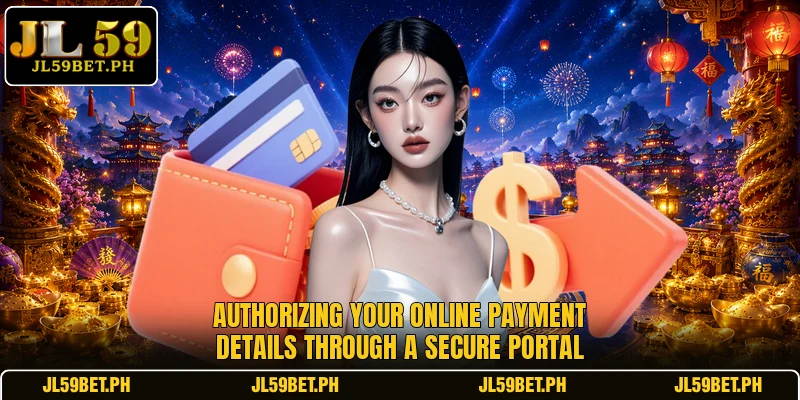 Authorizing your online payment details through a secure portal