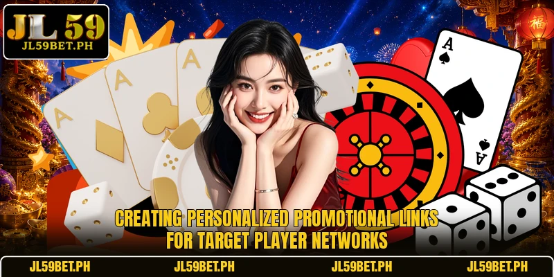 Creating personalized promotional links for target player networks