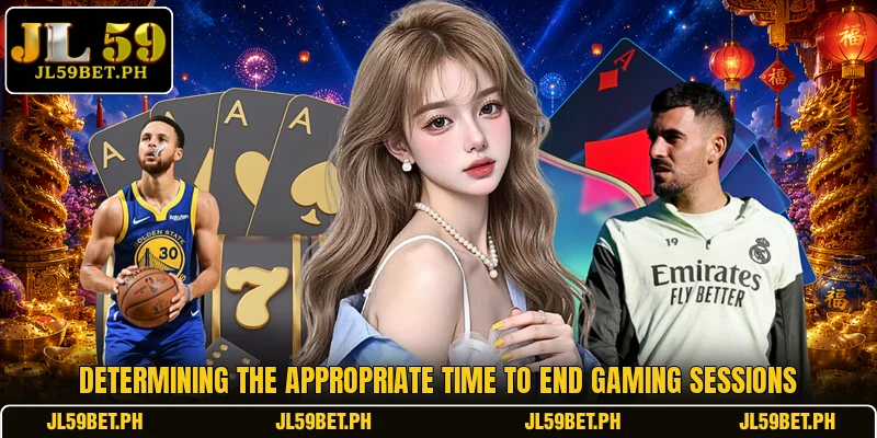 Determining the appropriate time to end gaming sessions