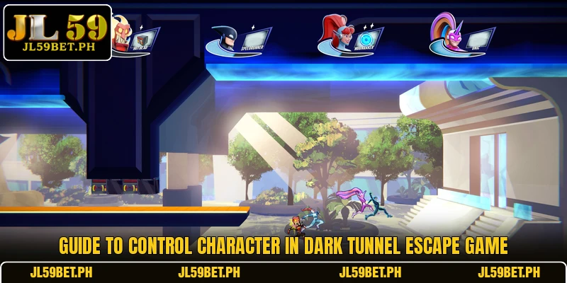 Guide to control character in Dark Tunnel Escape game