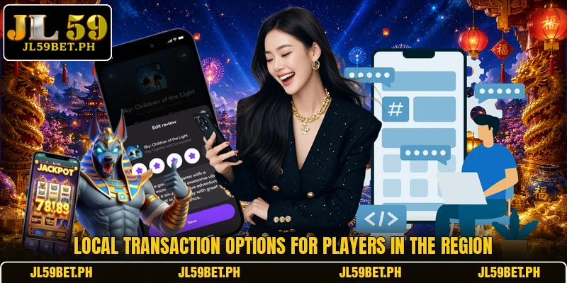Local transaction options for players in the region