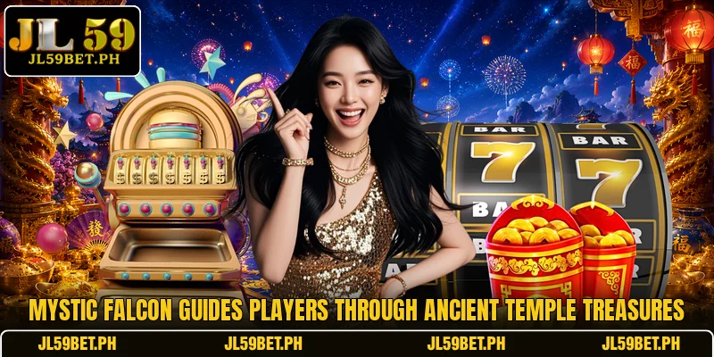 Mystic Falcon guides players through ancient temple treasures