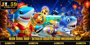 Neon Coral Raid - Detailed Aquatic Game Mechanics Map