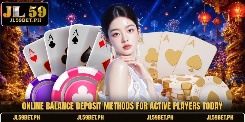 Online balance deposit methods for active players today