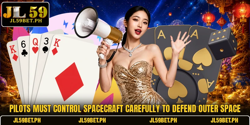 Pilots must control spacecraft carefully to defend outer space