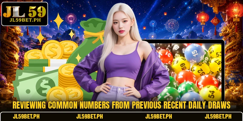 Reviewing common numbers from previous recent daily draws