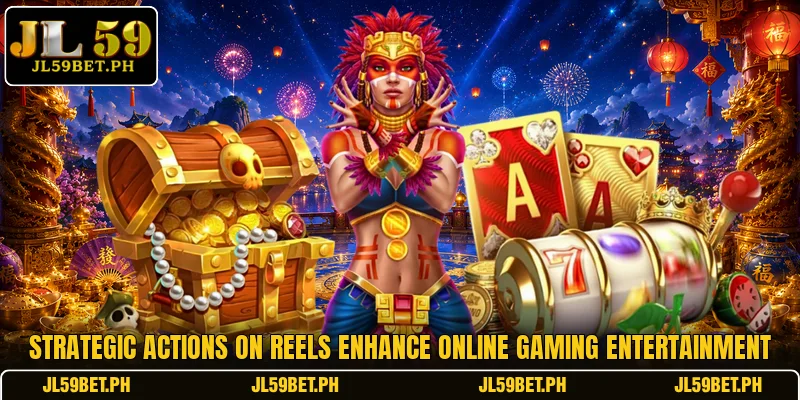 Strategic actions on reels enhance online gaming entertainment