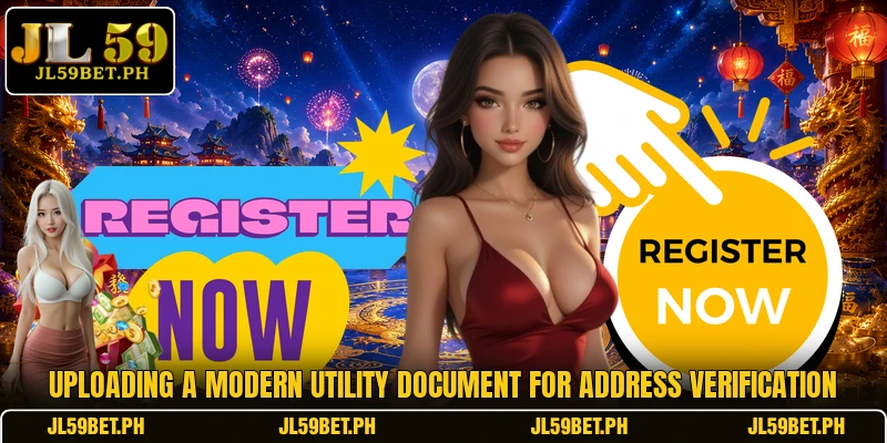 Uploading a modern utility document for address verification
